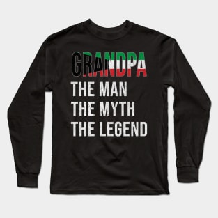 Grand Father Kuwaiti Grandpa The Man The Myth The Legend - Gift for Kuwaiti Dad With Roots From  Kuwait Long Sleeve T-Shirt